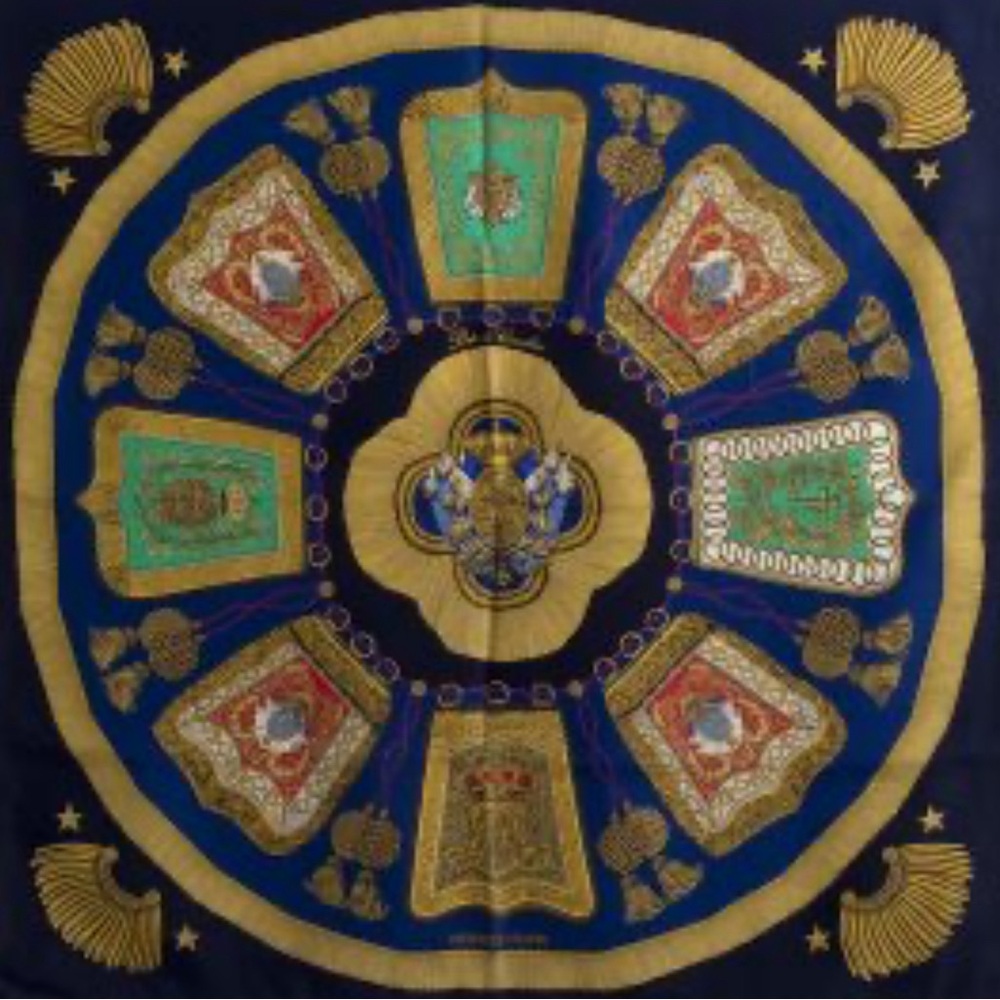 RARE Hermes Poste et Cavalerie silk scarf - Picture 8 of 8